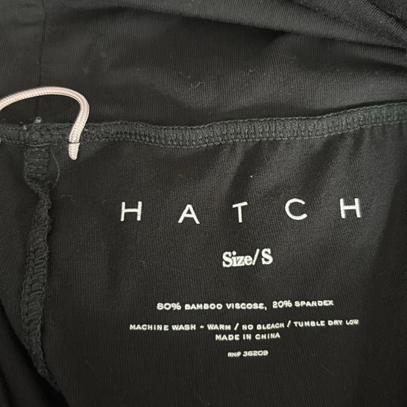 Hatch Maternity Bamboo Viscose & Spandex Leggings in Black - Size Small - Picture 3 of 3